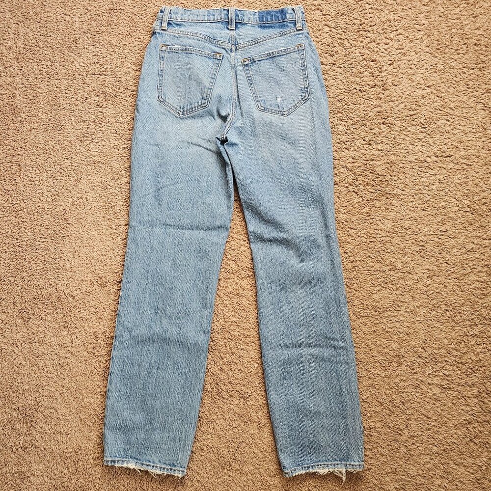 Abercrombie & Fitch Jeans Womens 27/4R 90's Straight Ultra High Rise Denim - Picture 2 of 8